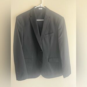 Men's Black Classic Two-Button Blazer